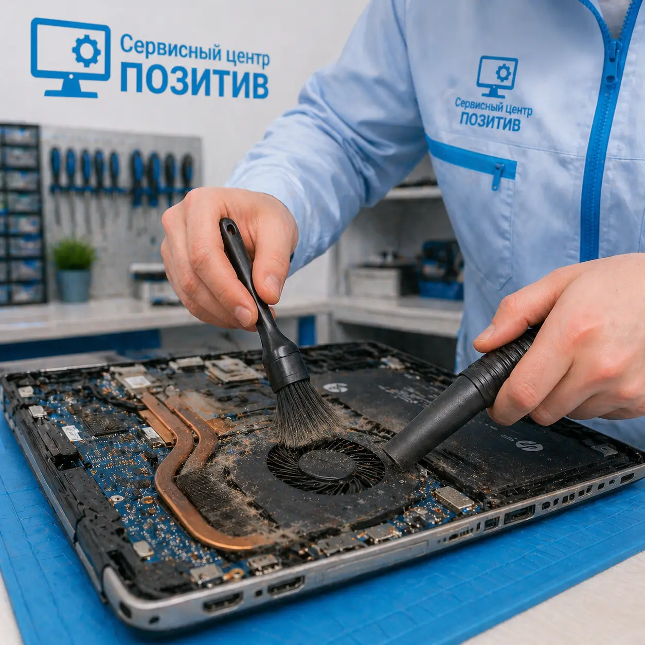 чистка ноутбука HP в Щербинке