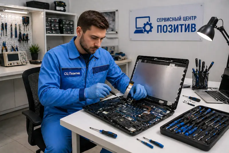 Замена шлейфа матрицы ноутбука в Щербинке