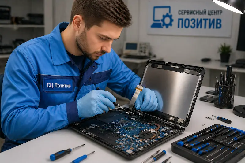 Ремонт шлейфа матрицы ноутбука в Щербинке