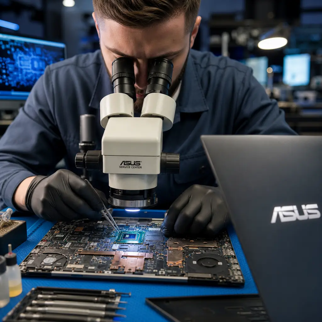 Замена видеокарты ноутбука Asus в Щербинке
