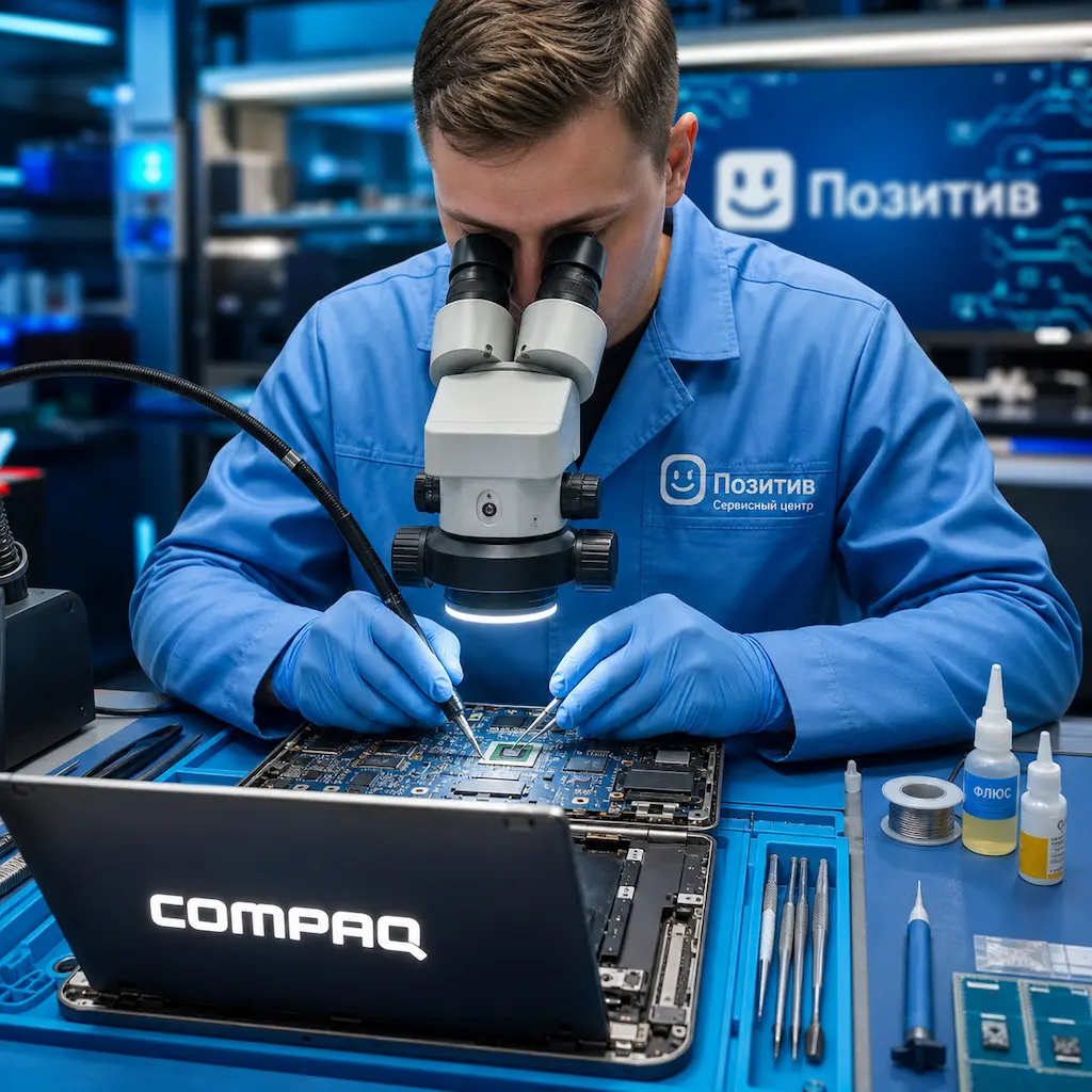 Замена видеокарты ноутбука Compaq в Щербинке