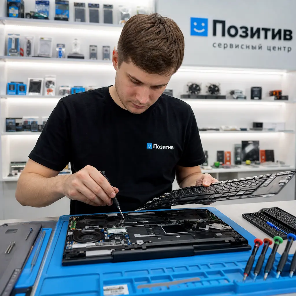 заменить клавиатуру на ноутбуке Samsung в Щербинке