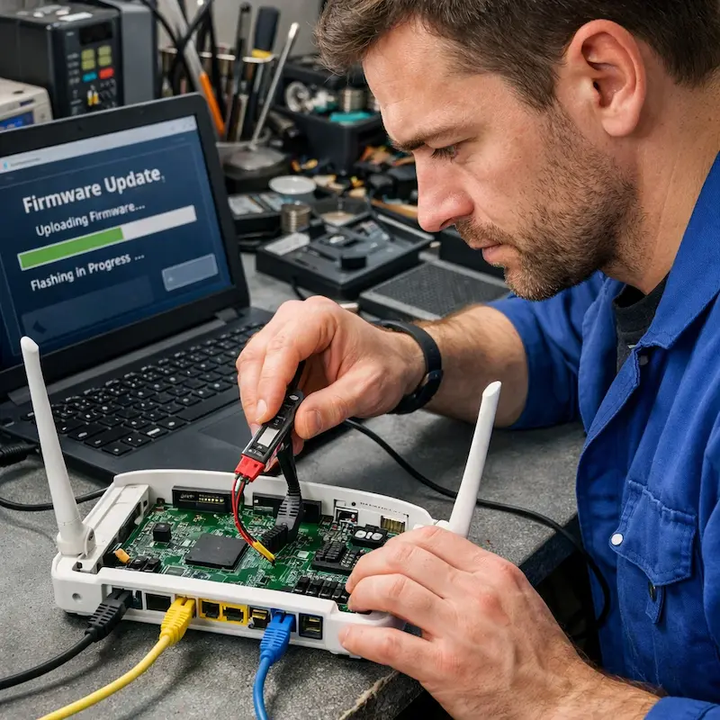 Обновление прошивки роутера в Щербинке