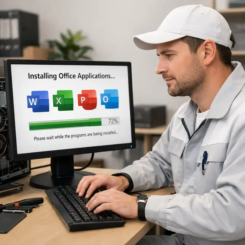 установка офисных программ на компьютер в Щербинке
