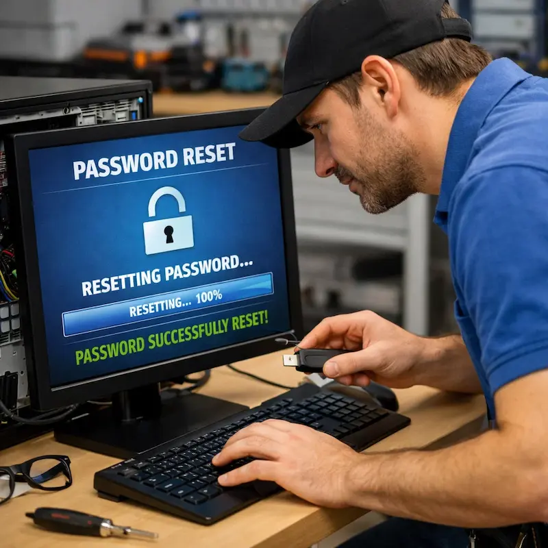 Сброс пароля от компьютера в Щербинке