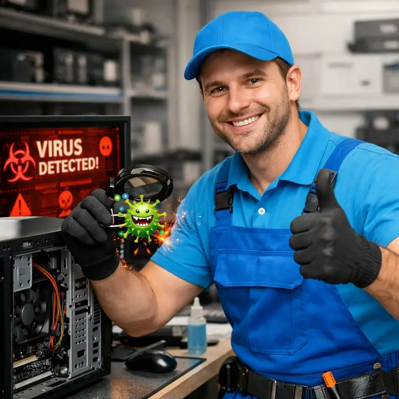 Удаление вирусов с компьютера в Щербинке